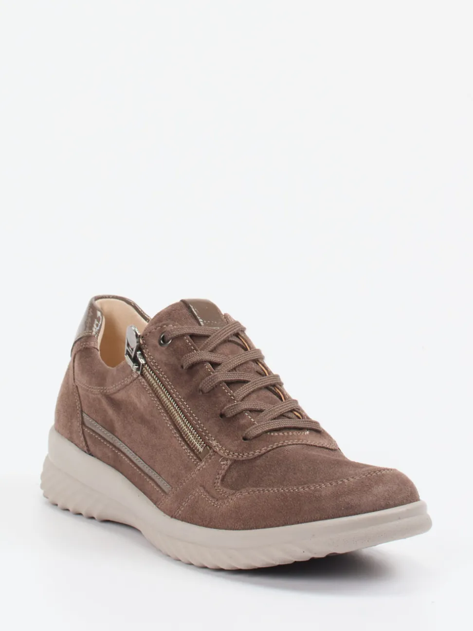 Ganter – Komfort-Sneaker aus Veloursleder braun