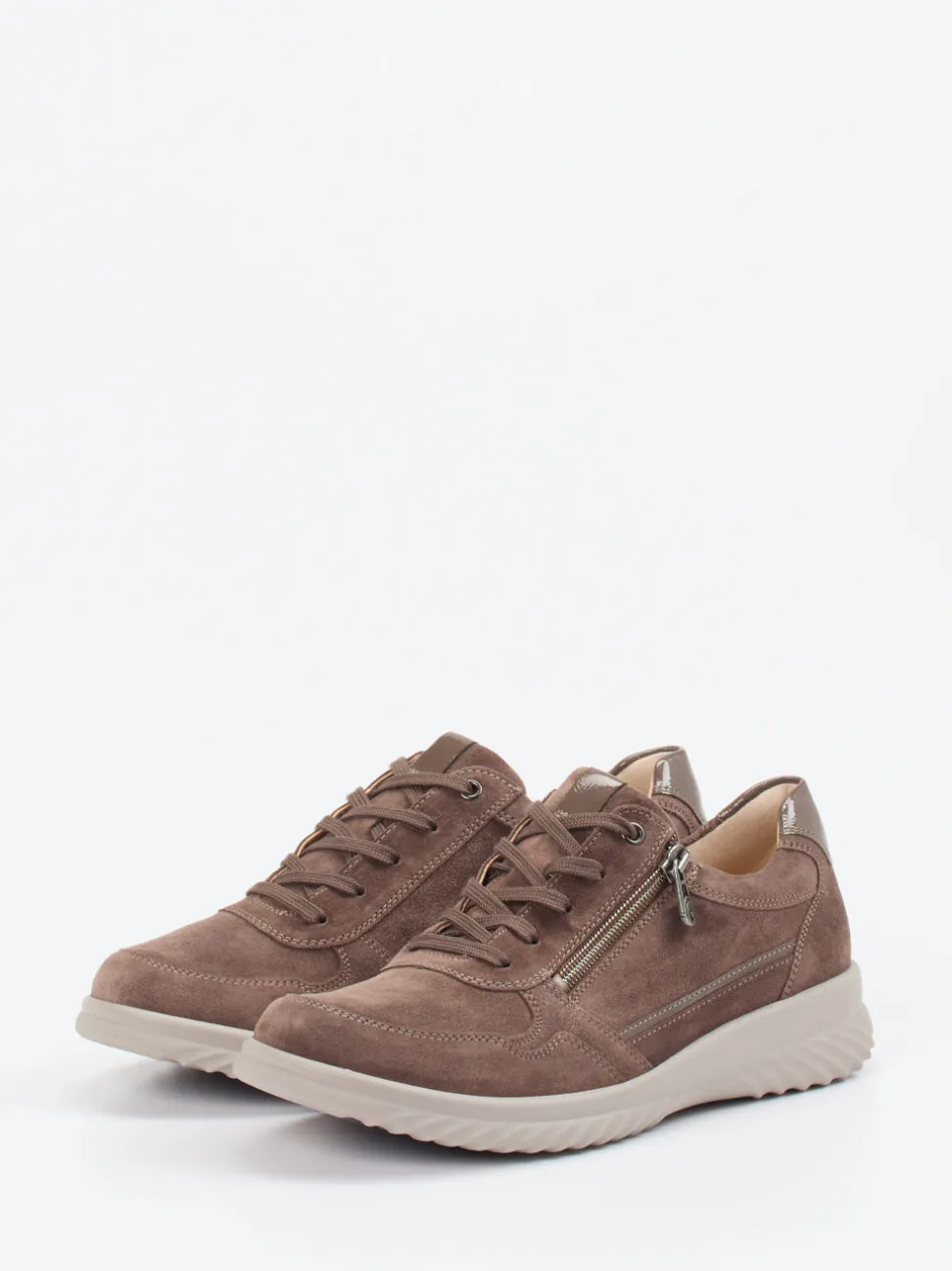 Ganter – Komfort-Sneaker aus Veloursleder braun