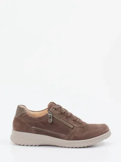 Ganter – Komfort-Sneaker aus Veloursleder braun