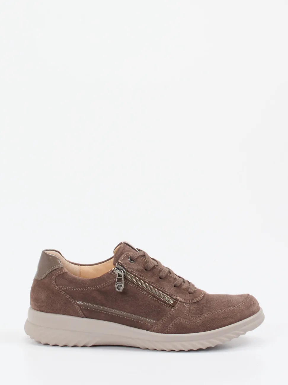 Ganter – Komfort-Sneaker aus Veloursleder braun