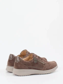 Ganter – Komfort-Sneaker aus Veloursleder braun
