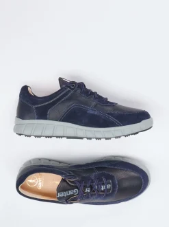 Ganter – Komfort-Sneaker aus Kalbleder Dunkelblau