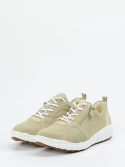 Ganter – Komfort-Sneaker aus Veloursleder salbeigrün