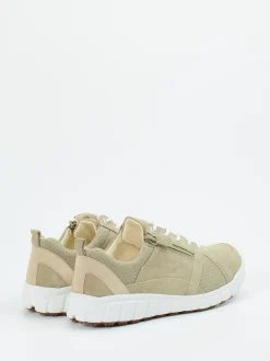 Ganter – Komfort-Sneaker aus Veloursleder salbeigrün