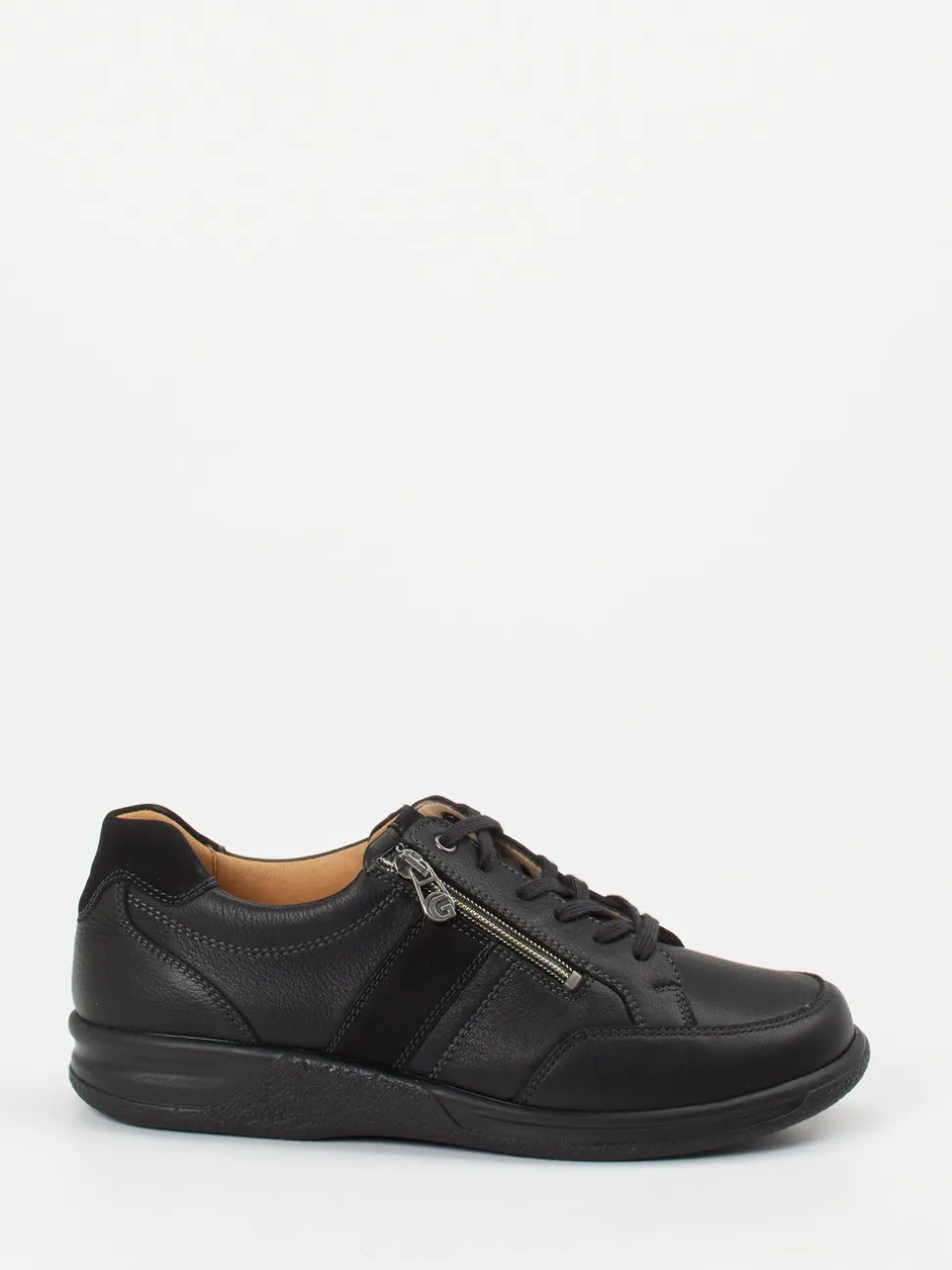 Ganter – Komfort-Sneaker aus Kalbleder schwarz