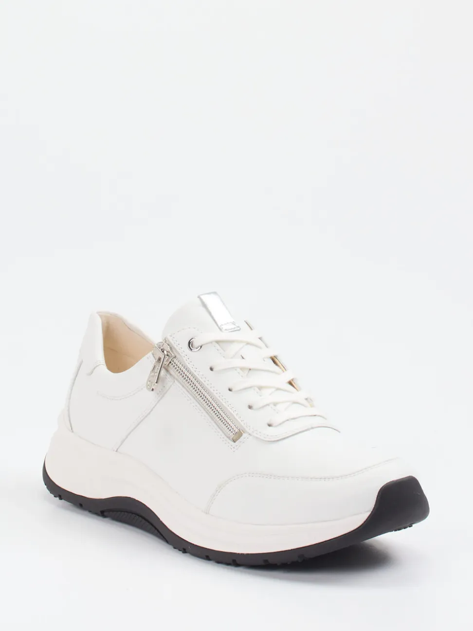 Ganter – Komfort-Sneaker aus Kalbleder weiß