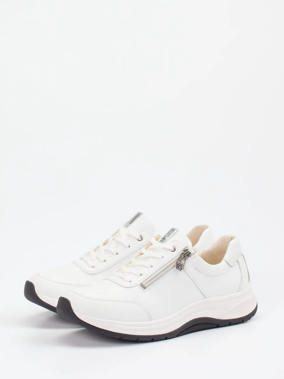 Ganter – Komfort-Sneaker aus Kalbleder weiß