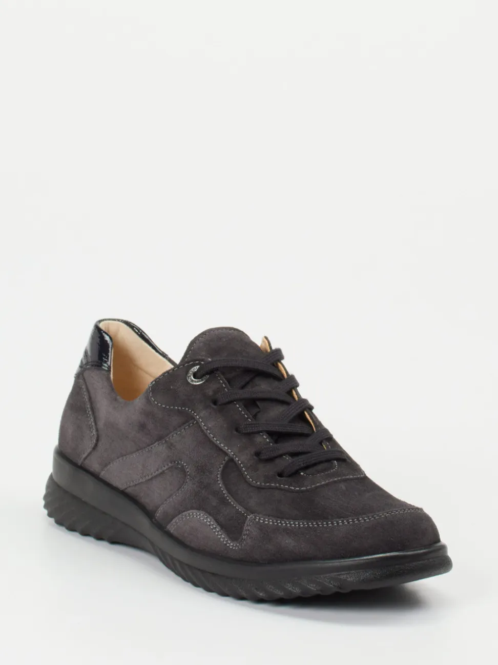 Ganter – Komfort-Sneaker aus Veloursleder grau