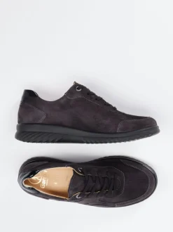 Ganter – Komfort-Sneaker aus Veloursleder grau