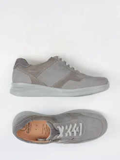Ganter – Komfort-Sneaker aus Nubukleder Steingrau