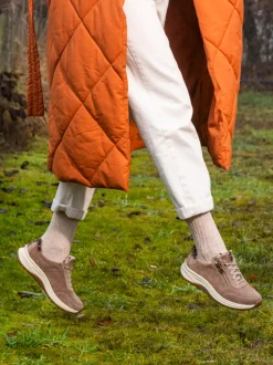Ganter – Komfort-Sneaker aus Veloursleder rosébraun