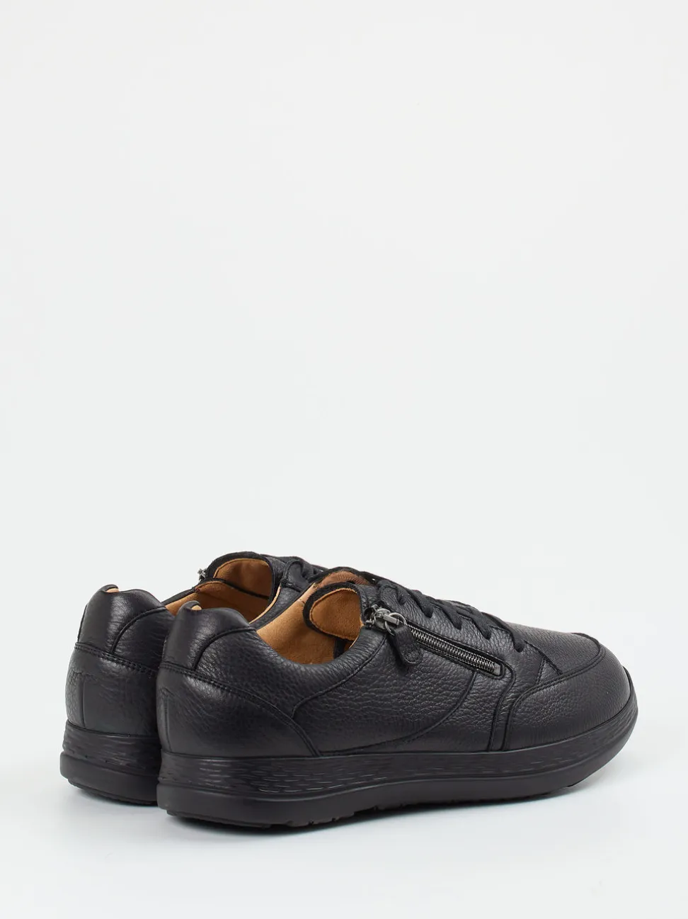 Ganter – Komfort-Sneaker aus Kalbleder Schwarz