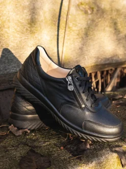 Ganter – Komfort-Sneaker aus Kalbleder schwarz