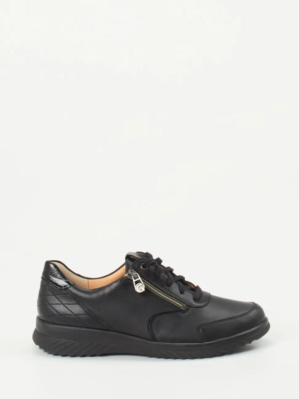 Ganter – Komfort-Sneaker aus Kalbleder schwarz