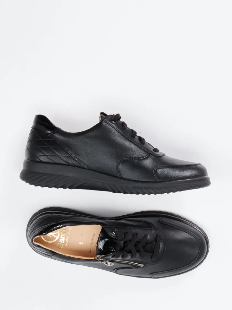 Ganter – Komfort-Sneaker aus Kalbleder schwarz