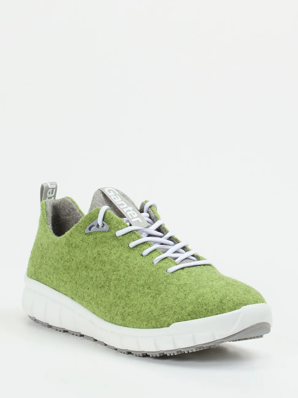 Ganter – Komfort-Sneaker aus Wolle in Apfelgrün