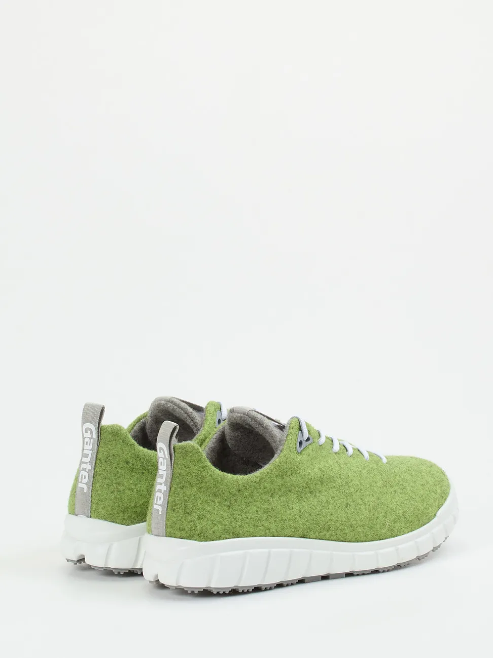 Ganter – Komfort-Sneaker aus Wolle in Apfelgrün