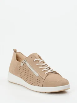 Ganter – Komfort-Sneaker aus Nubukleder Beige
