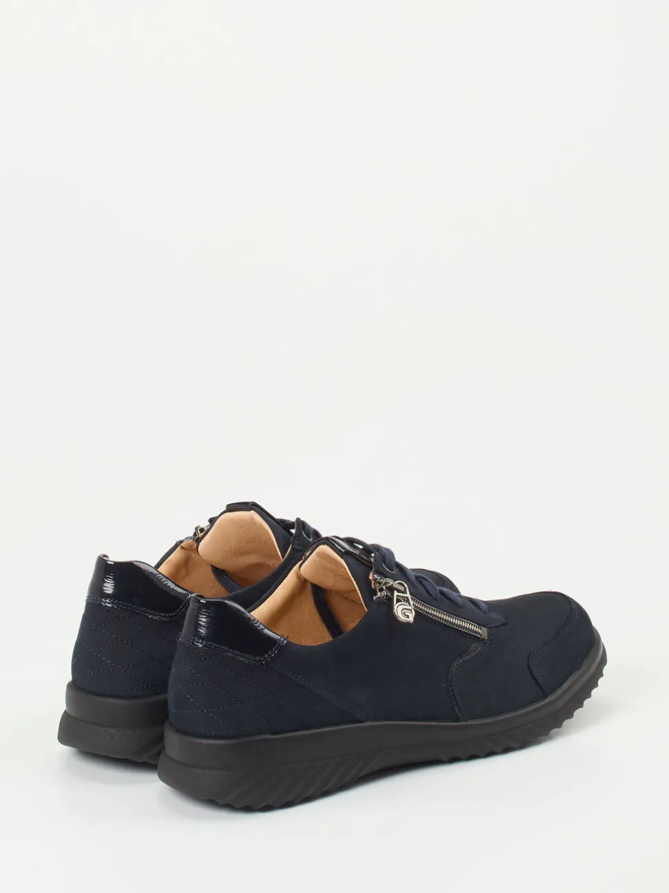 Ganter – Komfort-Sneaker aus Kalbleder dunkelblau
