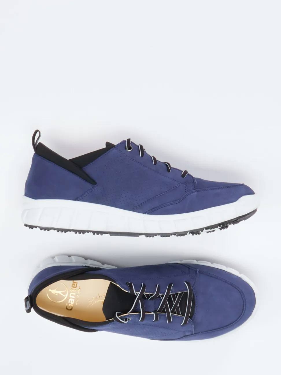 Ganter – Komfort-Sneaker aus Nubukleder blau