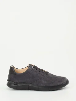 Ganter – Komfort-Sneaker aus Veloursleder anthrazit