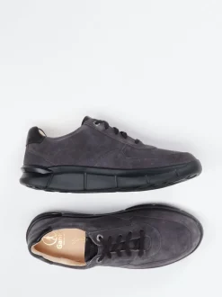 Ganter – Komfort-Sneaker aus Veloursleder anthrazit