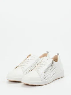 Ganter – Komfort-Sneaker aus Kalbleder weiß