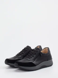 Ganter – Komfort-Sneaker aus Kalbleder schwarz
