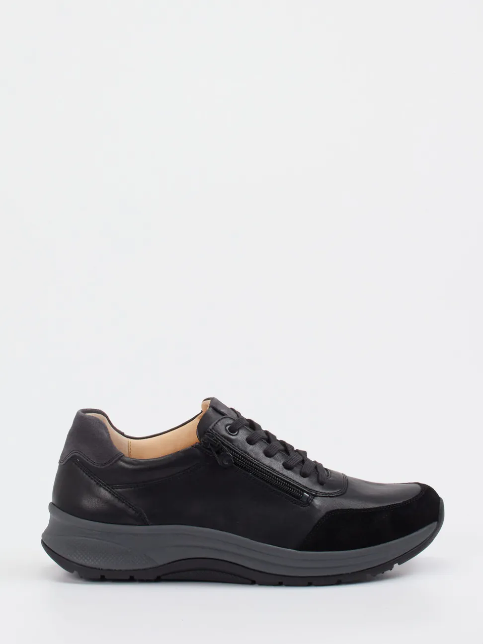Ganter – Komfort-Sneaker aus Kalbleder schwarz