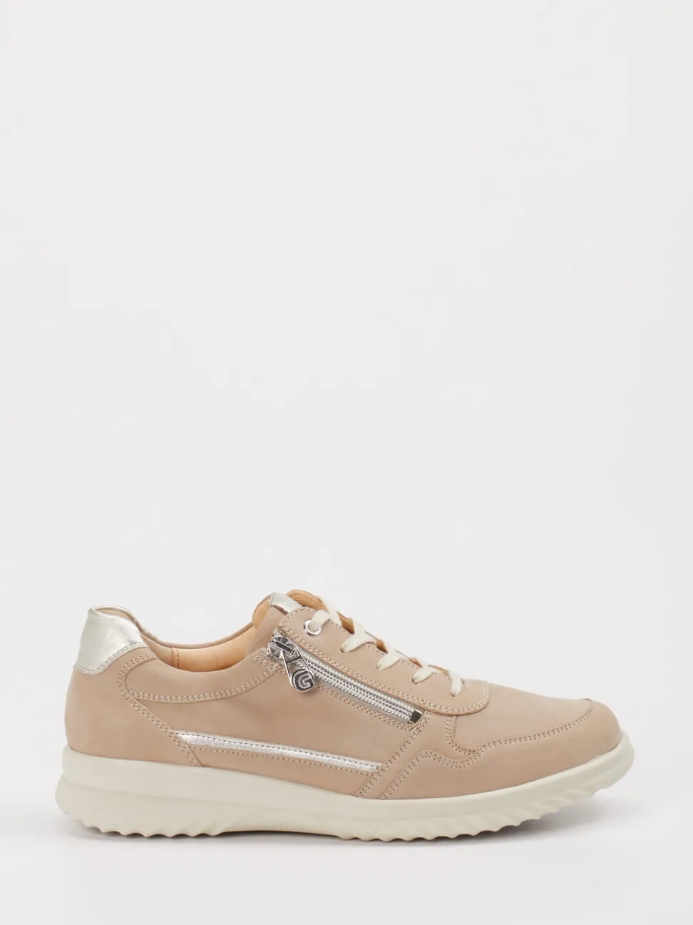 Ganter – Komfort-Sneaker aus Nubukleder beige