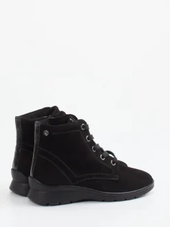 Ganter – Schnürboots aus Nubukleder schwarz