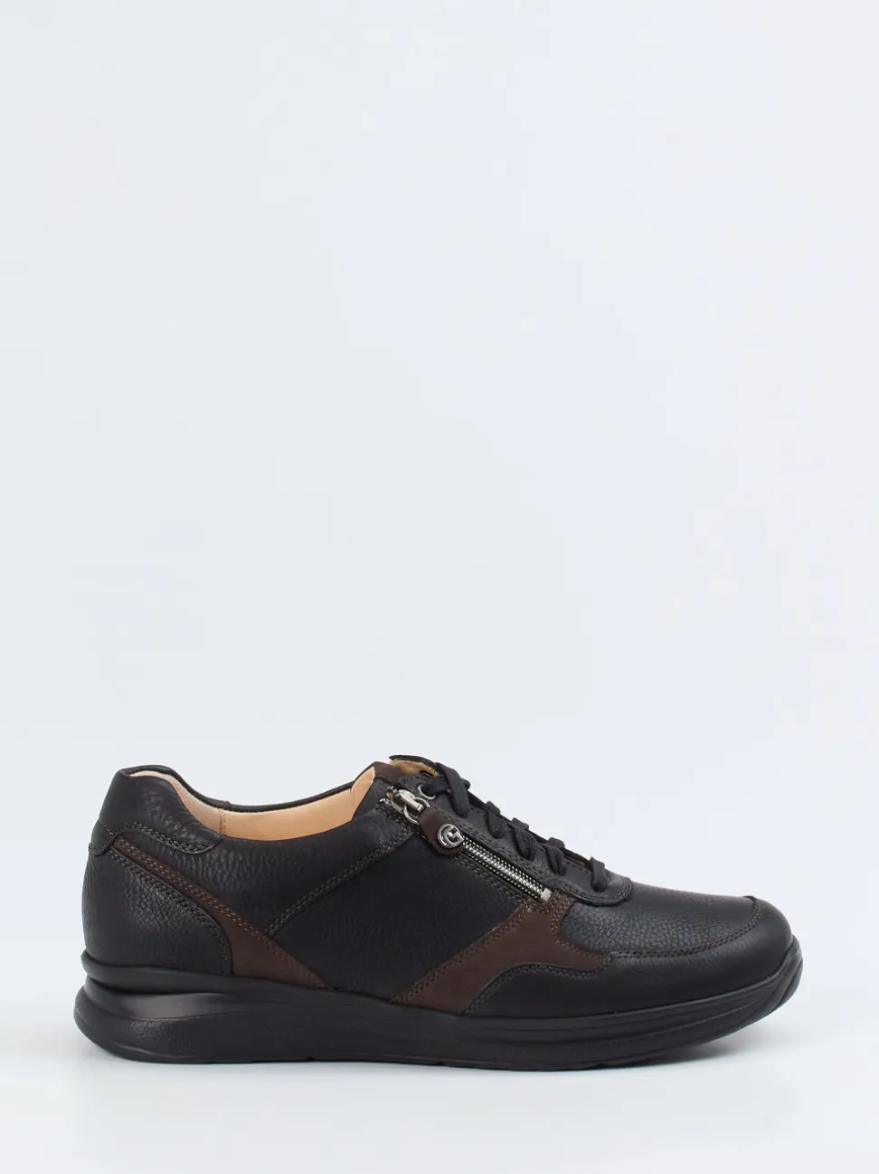 Ganter – Schnürschuh aus Kalbleder in Schwarz