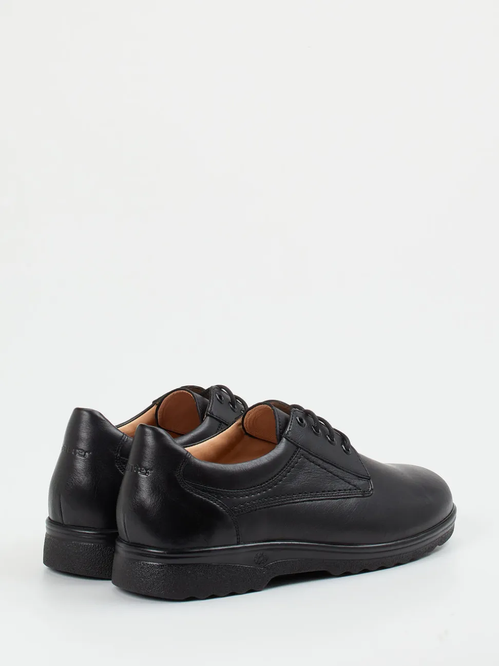 Ganter – Schnürschuh aus Lammleder Schwarz