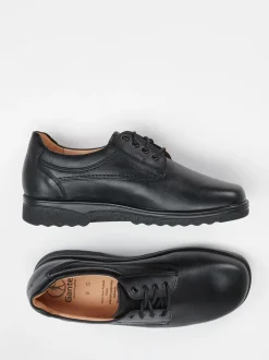 Ganter – Schnürschuh aus Lammleder Schwarz