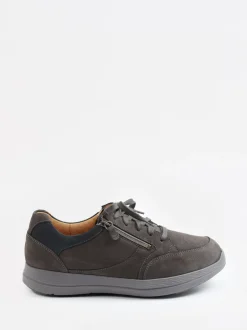 Ganter – Schnürschuh aus Nubukleder in Anthrazit