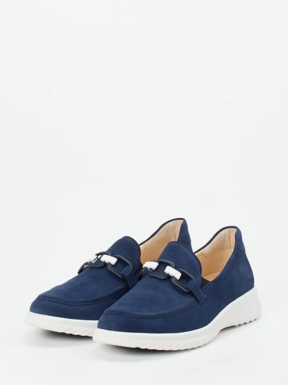 Ganter – Slipper aus Nubukleder in Marineblau