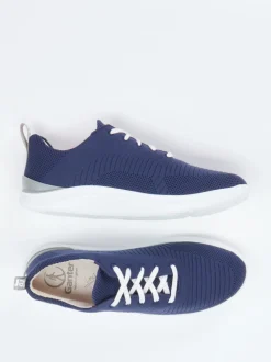 Ganter – Sneaker aus gestricktem Textil Dunkelblau
