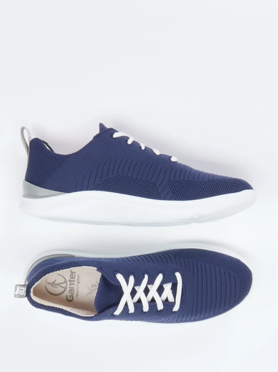 Ganter – Sneaker aus gestricktem Textil Dunkelblau