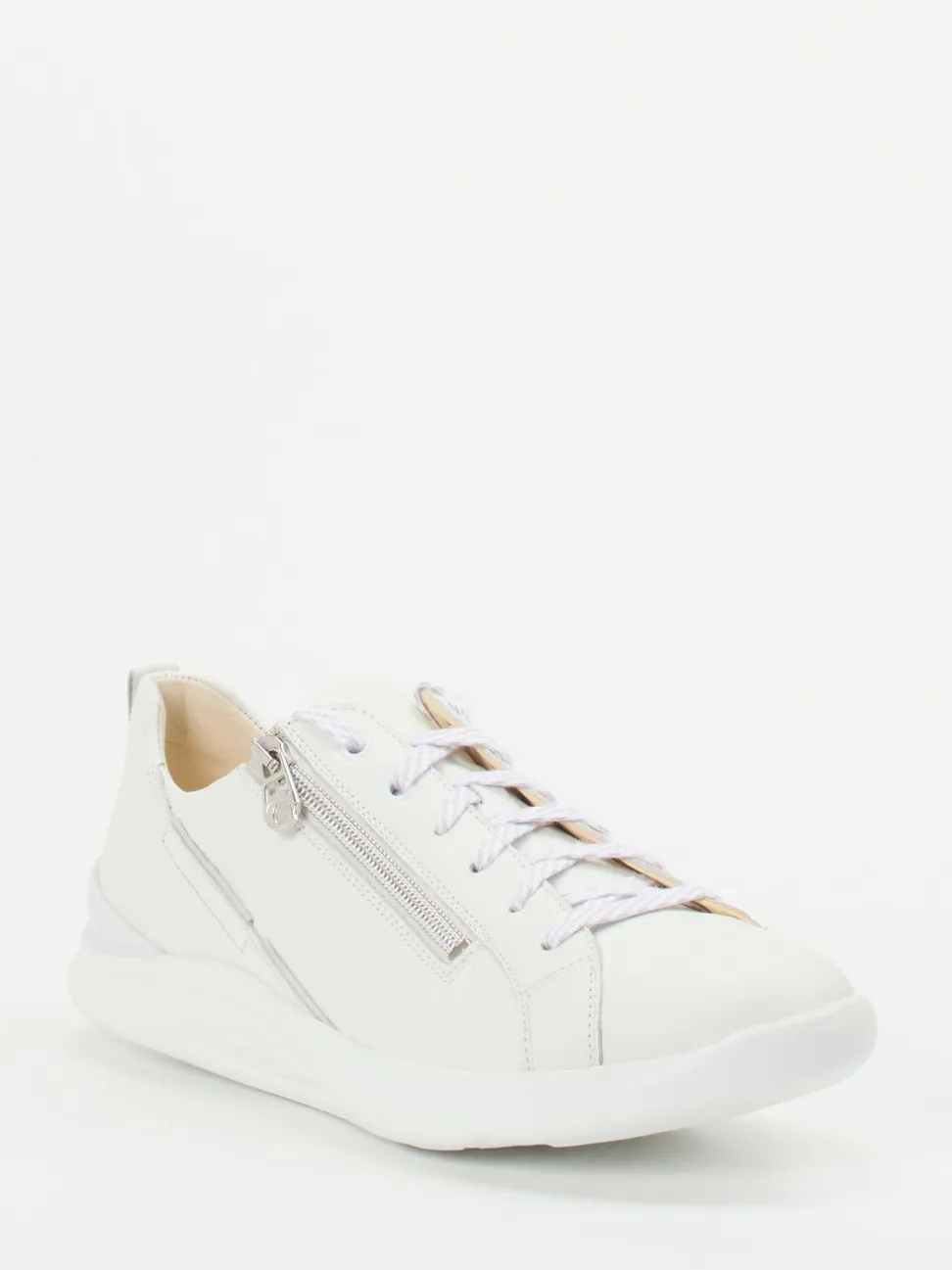 Ganter – Sneaker aus Kalbleder Weiß
