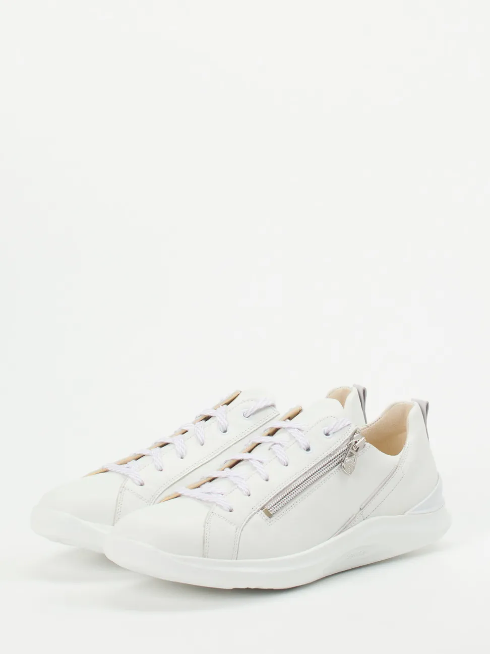 Ganter – Sneaker aus Kalbleder Weiß