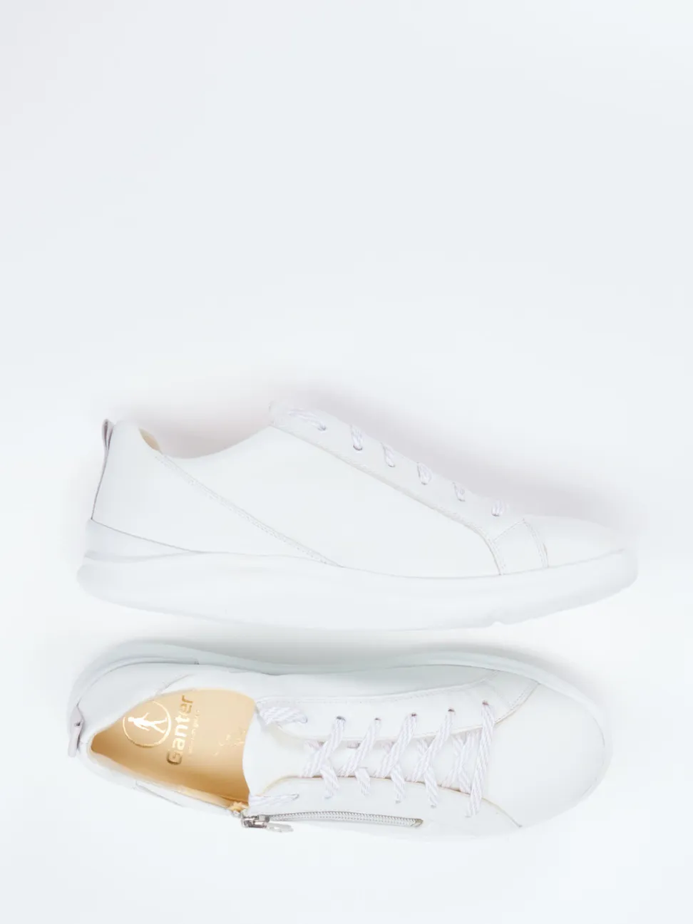 Ganter – Sneaker aus Kalbleder Weiß