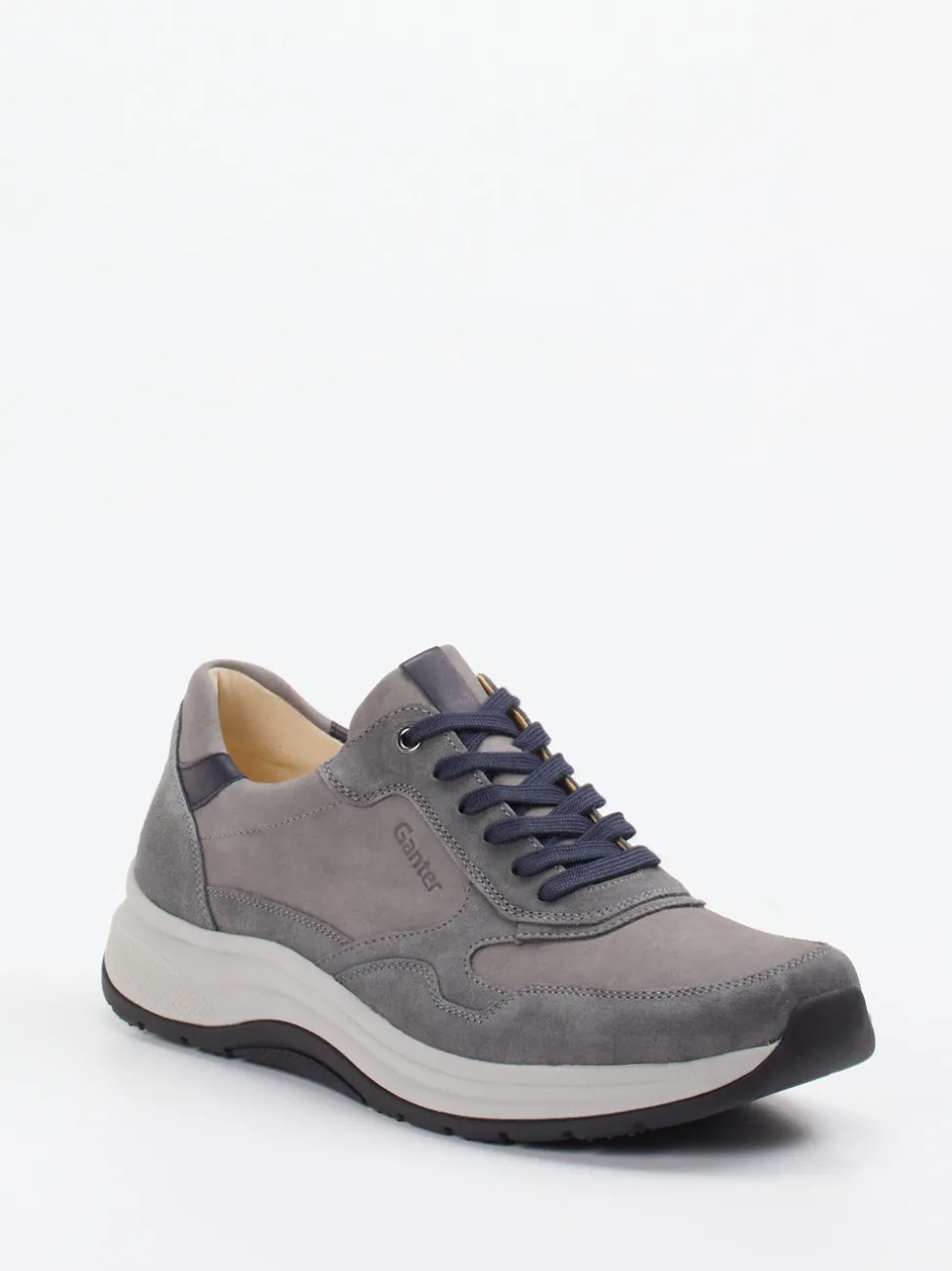 Ganter – Sneaker aus Nubukleder in Grau