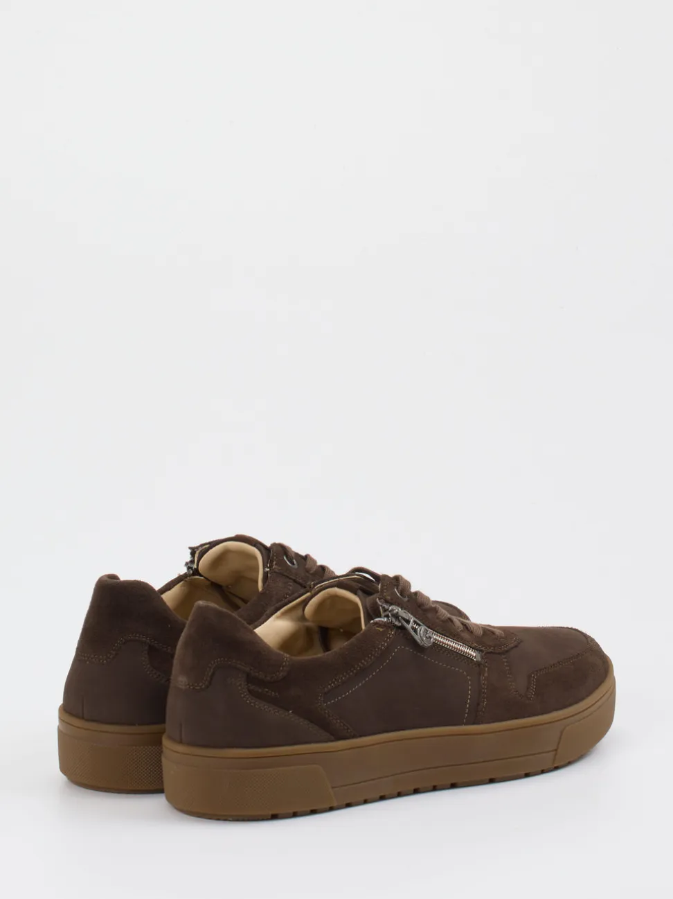 Ganter – Sneaker aus Veloursleder schokobraun