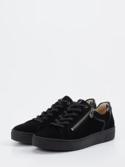 Ganter – Sneaker aus Veloursleder mit Lackdetails