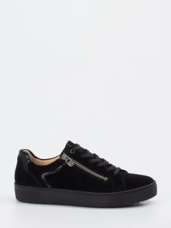 Ganter – Sneaker aus Veloursleder mit Lackdetails