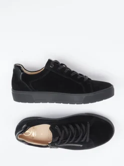Ganter – Sneaker aus Veloursleder mit Lackdetails