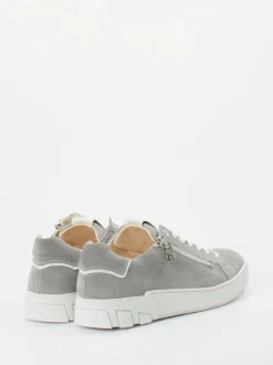 Ganter – Sneaker aus Veloursleder hellgrau