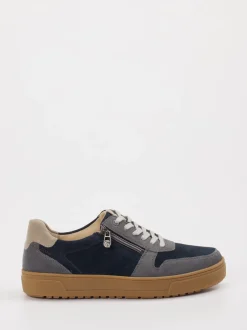 Ganter – Sneaker aus Veloursleder Dunkelblau