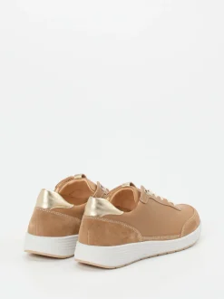 Ganter – Sneaker aus Velour- und Glattleder Hellbraun