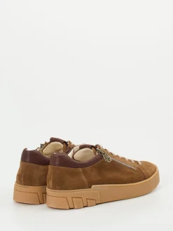 Ganter – Sneaker aus Veloursleder in Rostbraun